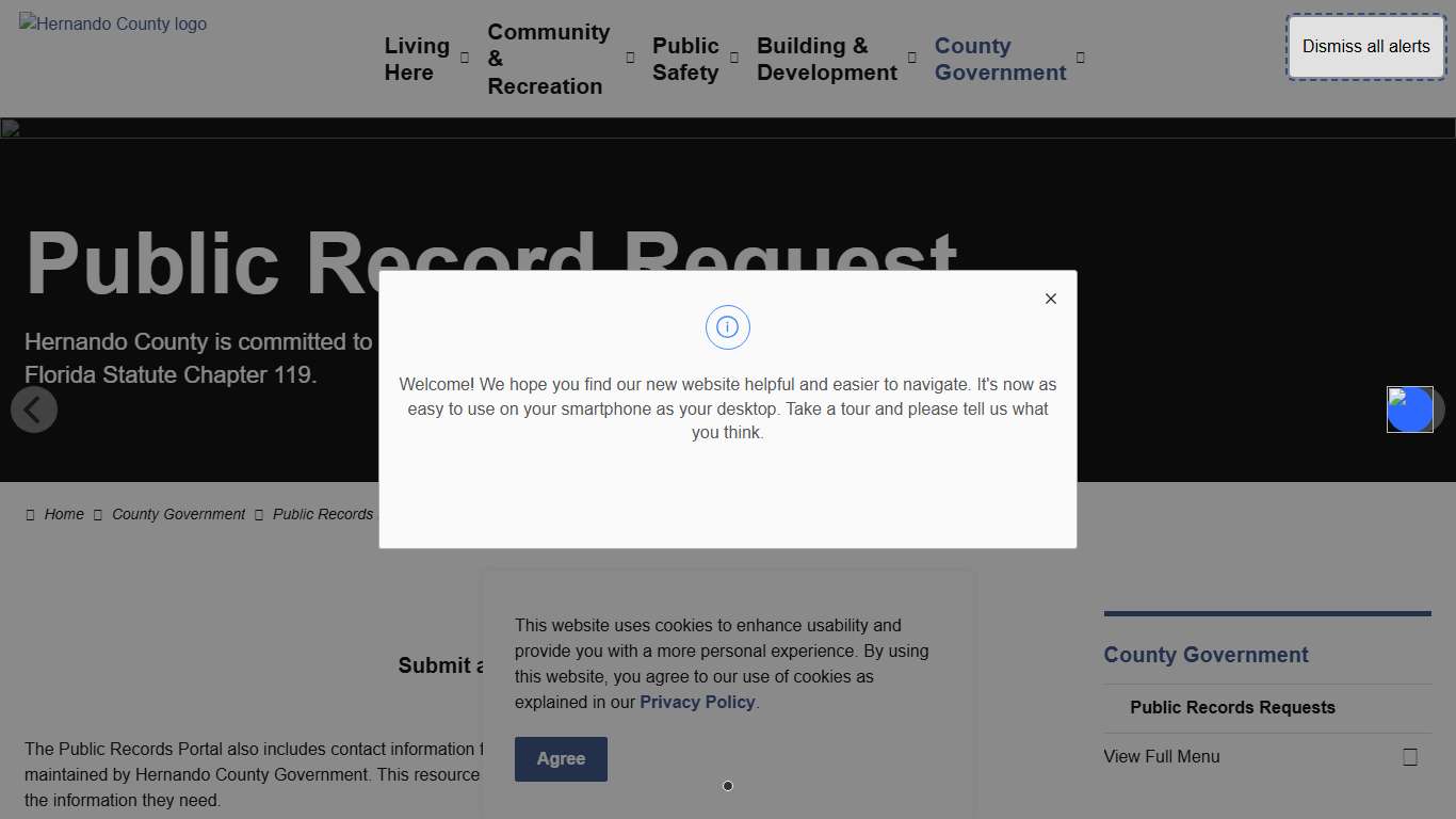 Public Records Requests Hernando County